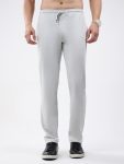 Men Off White Solid Regular Fit Lower