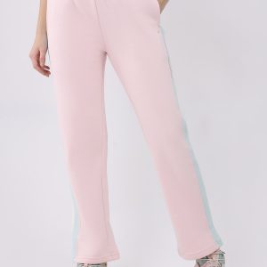 Women Pink Printed Regular Fit Winter Lower